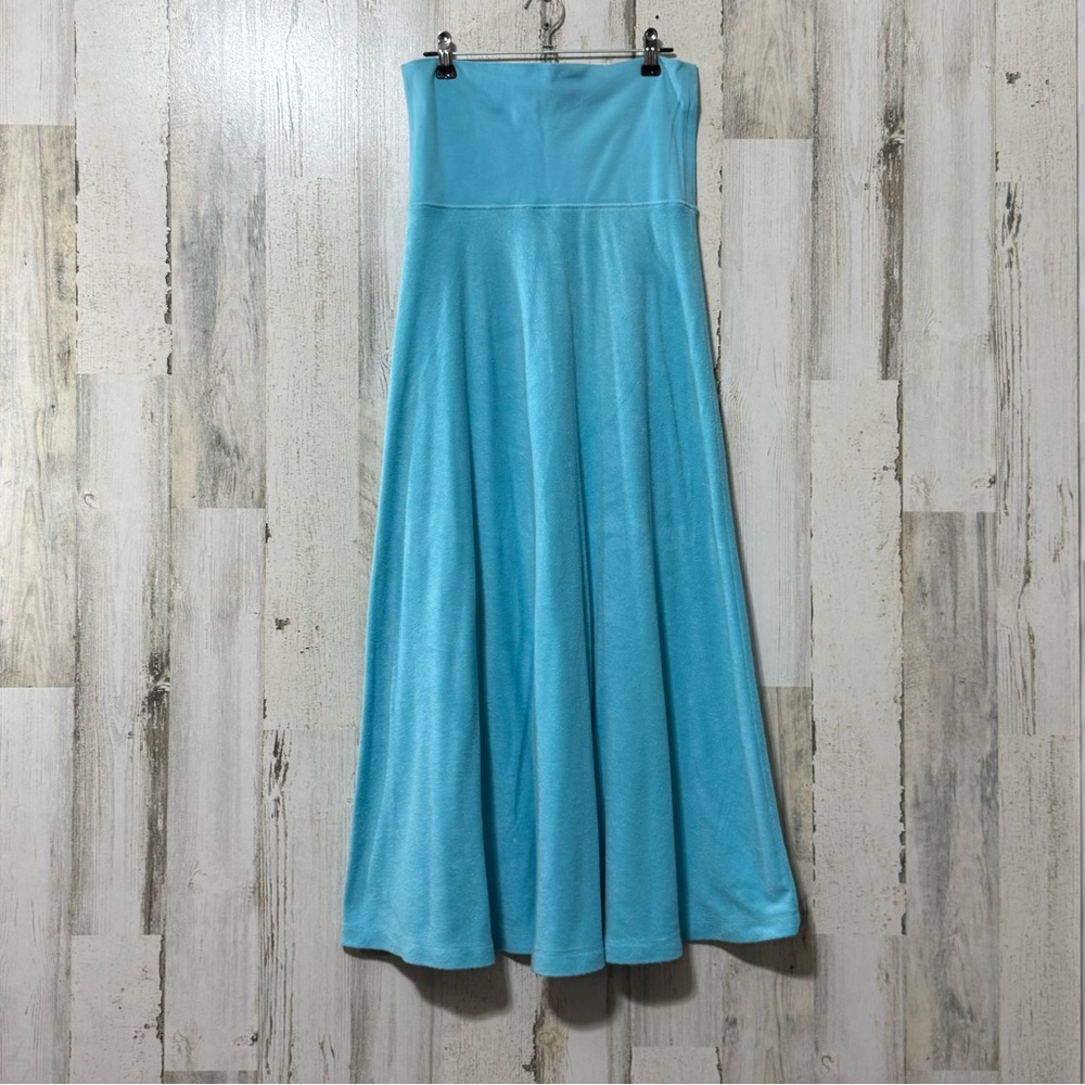 Plush & Lush Terrycloth Blue Strapless Dress